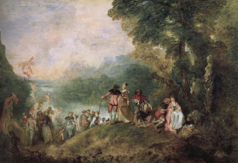 Jean antoine Watteau The base Shirra island goes on a pilgrimage